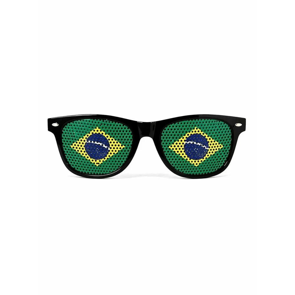 Brazil Flag Sunglasses, UV400 Protection, Unisex Novelty Glasses for Soccer Fans